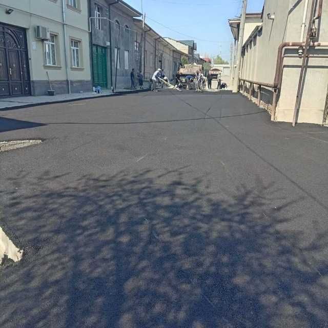 Асфальт киламиз.