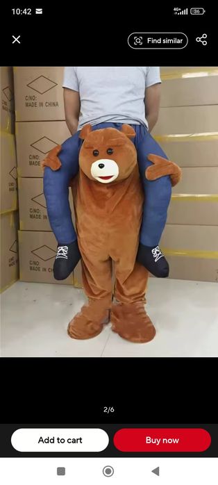 Costum carnaval urs care cară