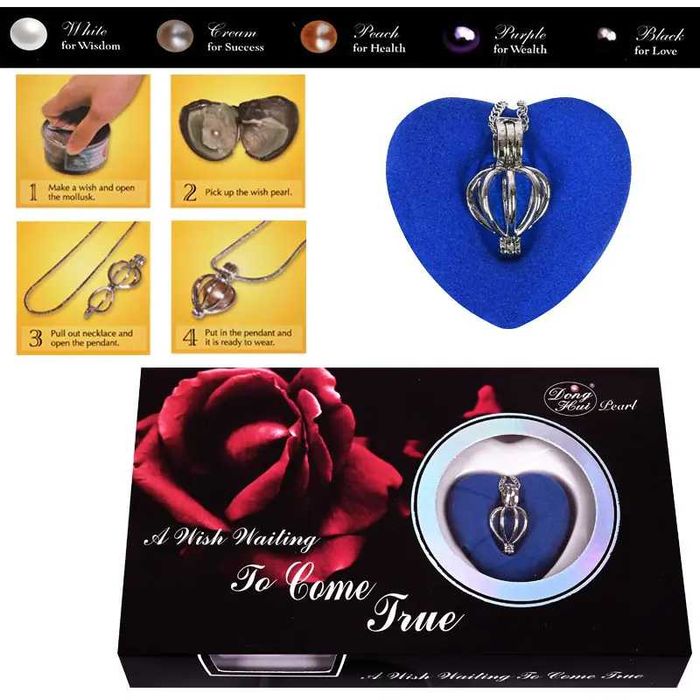 Колие с естествена перла в мида