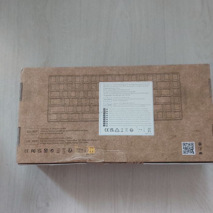 Премиум Механична Клавиатура Womier WD75 V2 (Естествен Орех, VIA, 8000mAh)