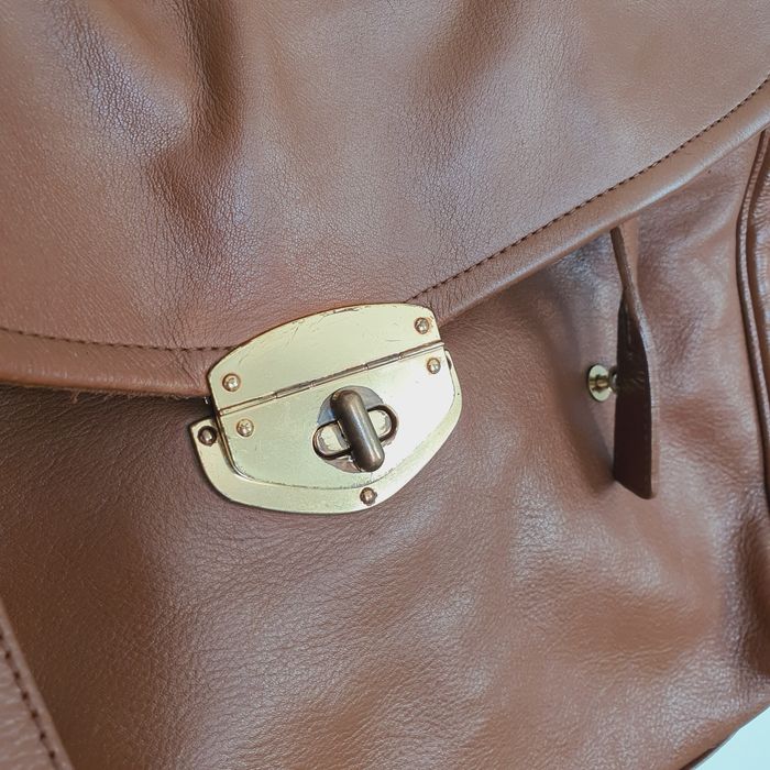 Винтидж чанта Massimo Dutti от естествена кожа