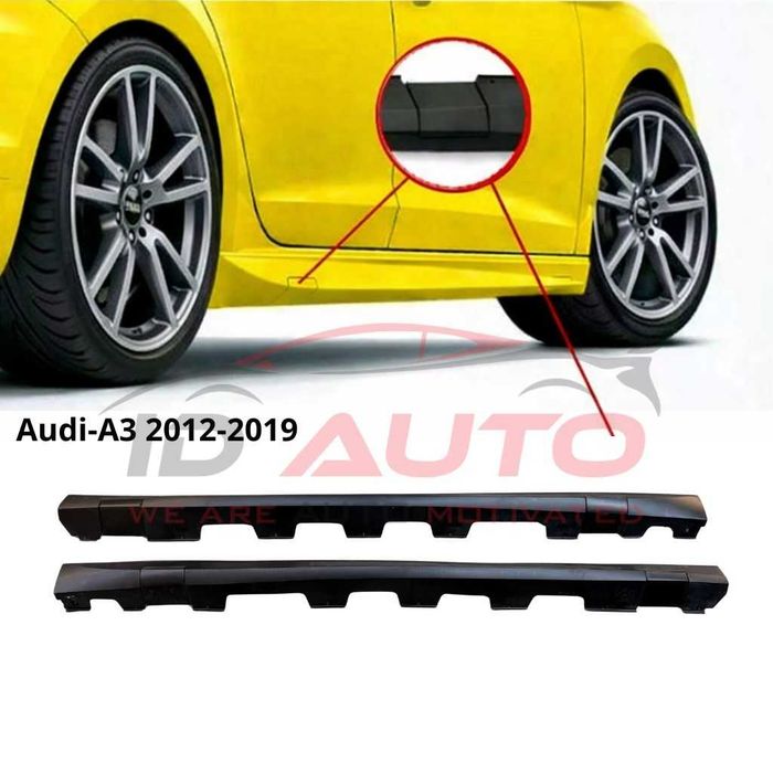 Тунинг добавки за прагове за Audi A3 8V (2012–2019) – Черни, ауди а3