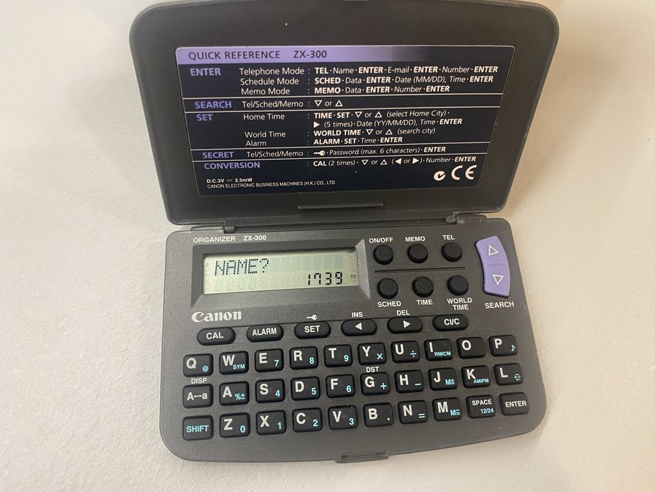 Agenda electronica  canon