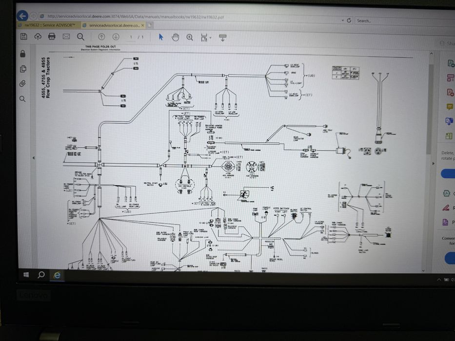 Tester/Diagnoza JOHN DEERE EDL3+Laptop Lenovo cu Service Adevisor 2023