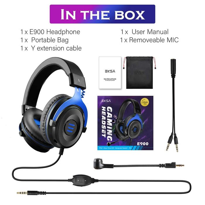 Геймърски слушалки EKSA E900