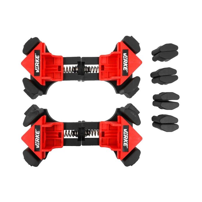 Set de 4 cleme de colt cu strangere rapida 5-22mm si unghi ajustabil