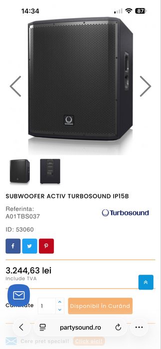 Vand sistem audio profesional