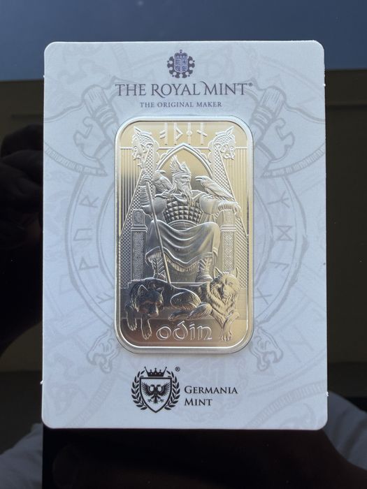 Lingou Argint 1 Oz Odin 999.9 Fine Silver – Germania Mint & The Royal Mint