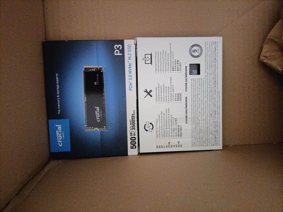 vand ssd crucial p3 500gb nou sigilat la cutie pciex 3.0