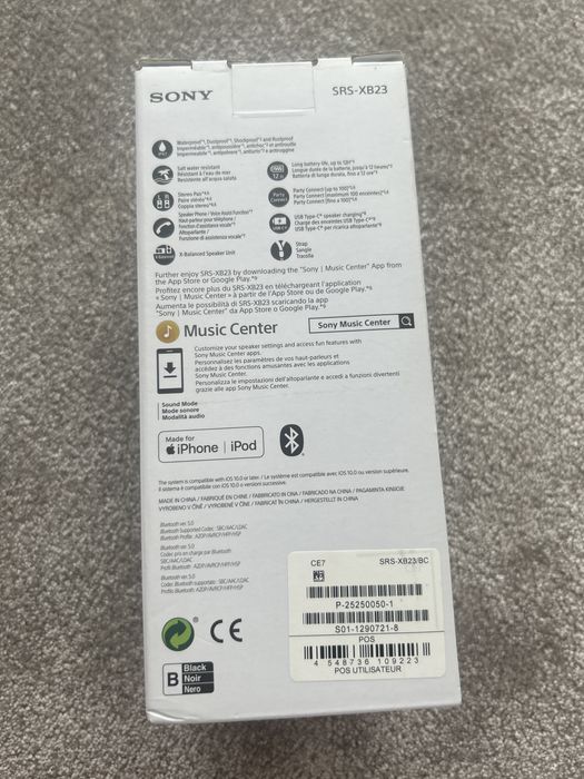 Vand boxa sony srs-xb23