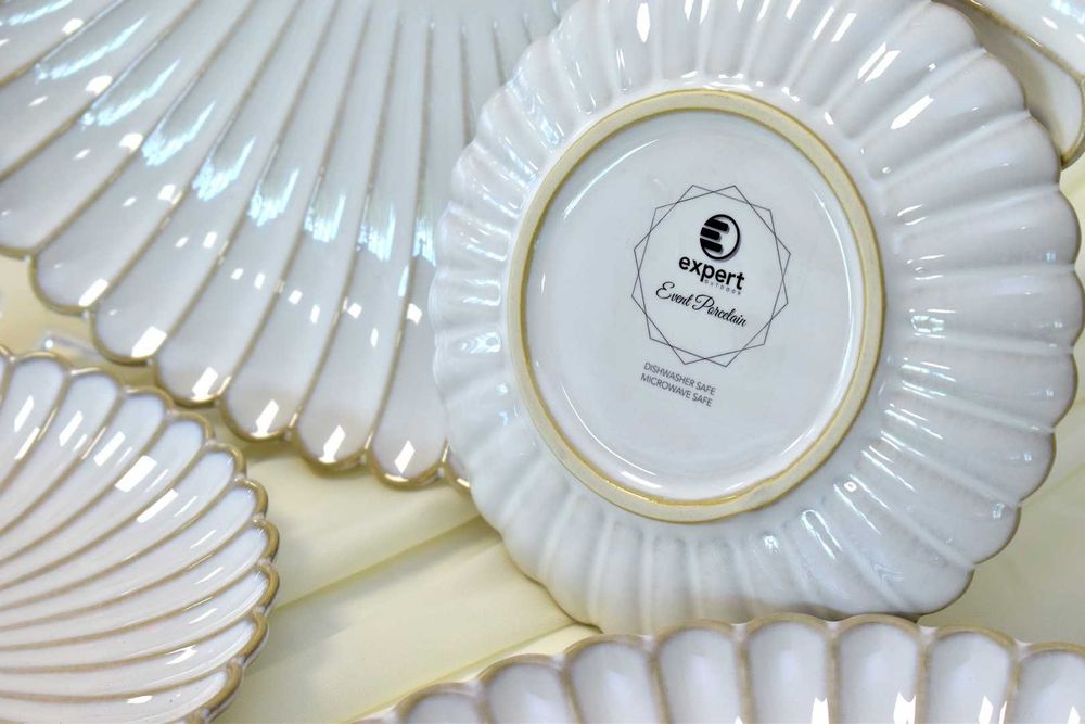 Set Farfurii Flora (Shell) portelan, HoReCa, evenimente ballroom