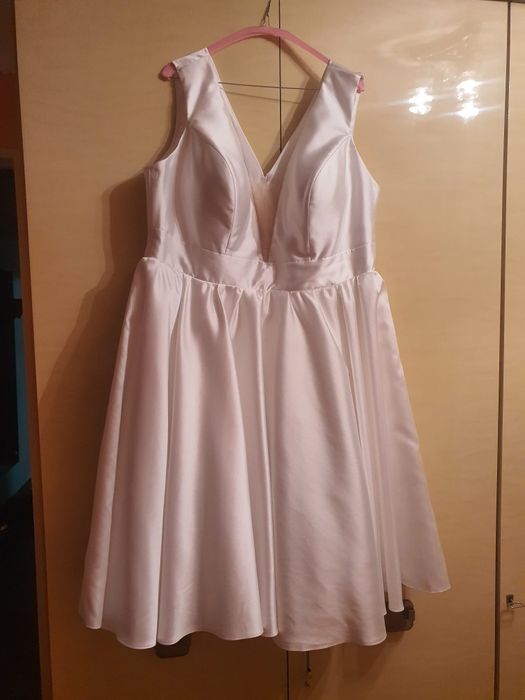 Rochie alba marime 50