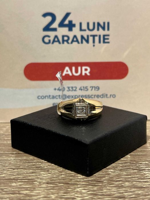 (Ag43) Inel aur 14k, 6.93gr b10742.4 - 24 luni garantie!