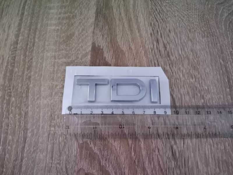 сребриста емблема Audi TDI Ауди ТДИ