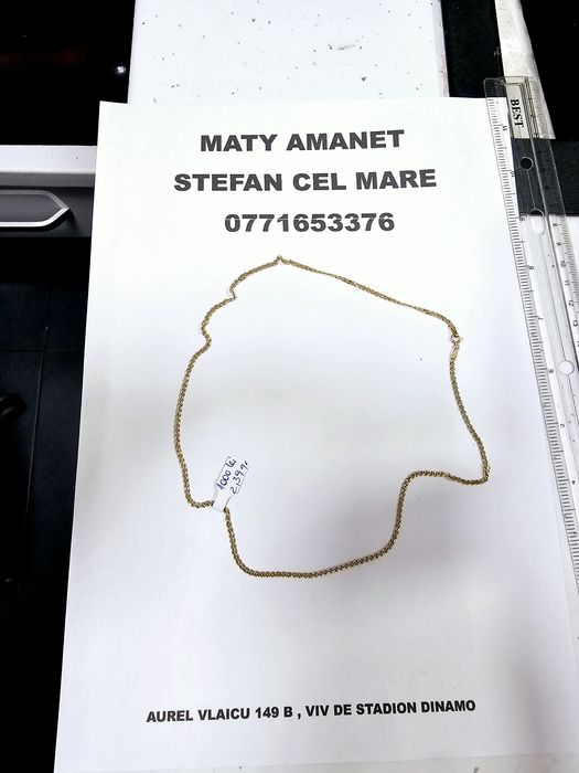 Vand lantisor din aur 14 k 2.39 g cod 565