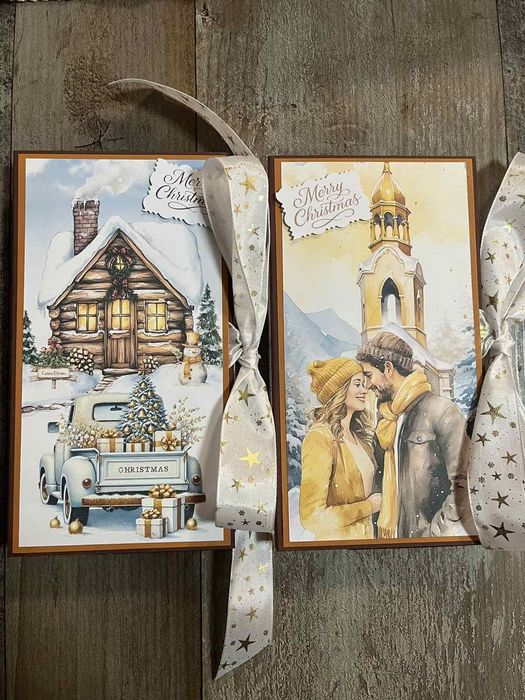 Коледни картички с шоколад