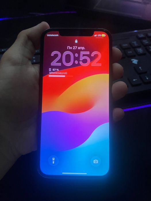 Iphone 12 pro 128 gb xolati ideal yomkost 100