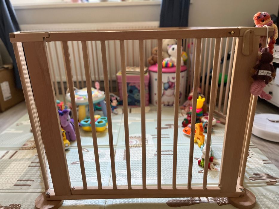 Tarc de joaca hexagonal (5+1) din lemn masiv de fag