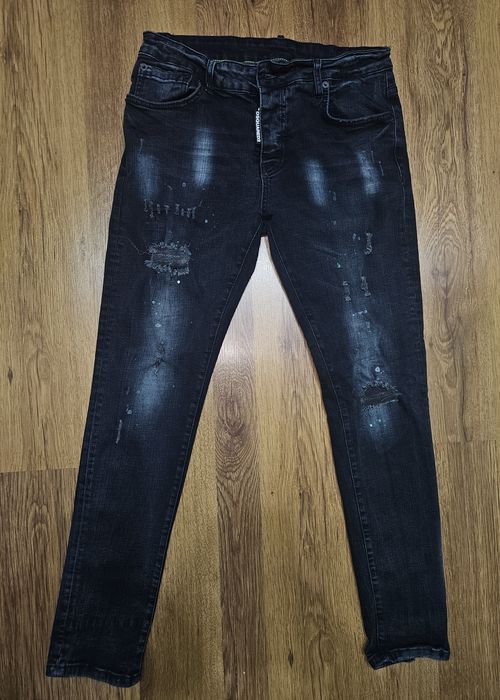 Blugi Dsquared2 originali model rar albastru inchis