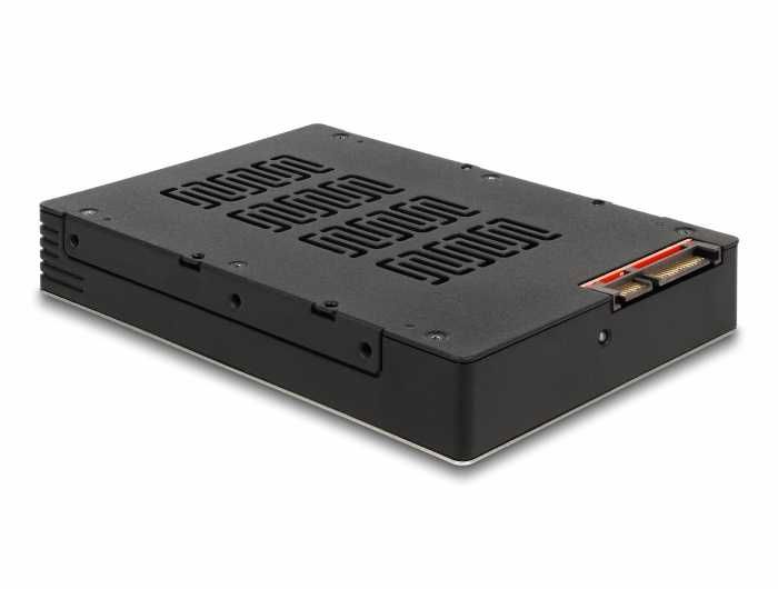 Delock Carcasă HOT SWAP 3.5″ pentru 1 SAU 2 x SATA HDD / SSD de 2.5″