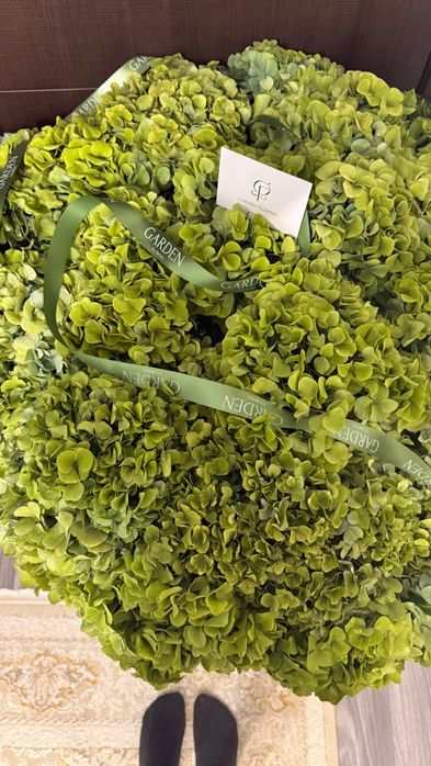 Букет цветы гортензии