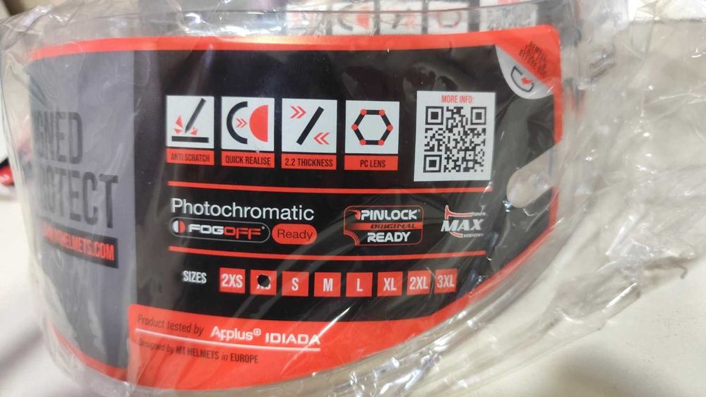 Прозрачен визьор за каски