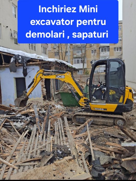 Inchiriez Mini excavator si Bobcat