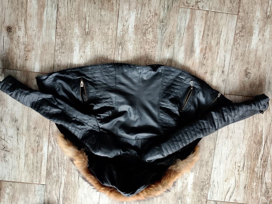 Яке с естествена кожа