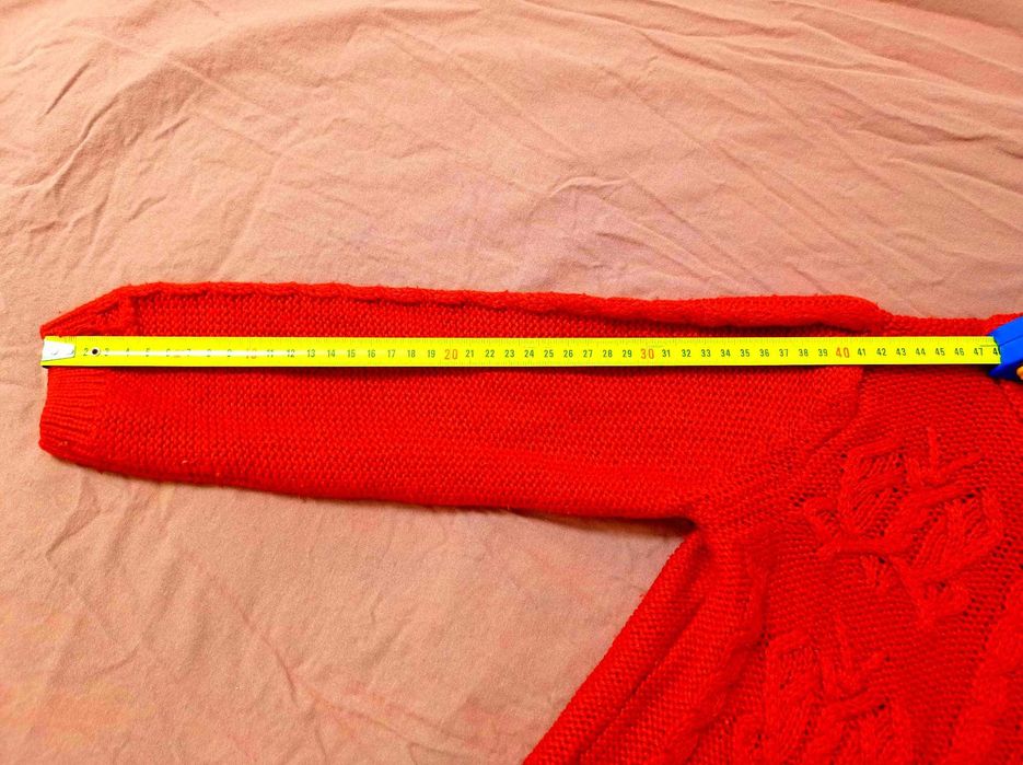 Детска червена плетена жилетка Lc Waikiki 7-8 г