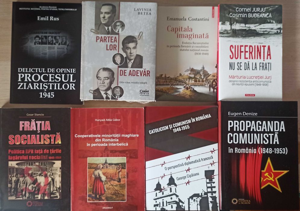 Carti de istorie despre istoria romanilor, comunism in Romania, Romania in razboaiele mondiale (lichidare biblioteca)