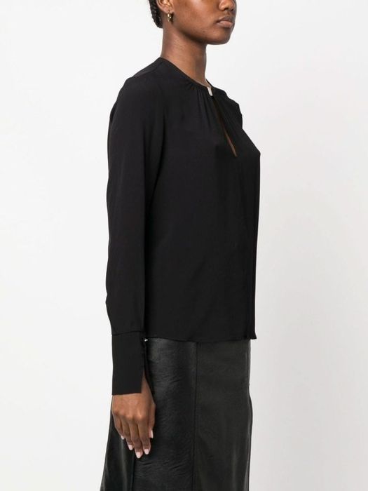 Черна блуза Patrizia Pepe, закопчалка Fly,размер 40/S,ново!