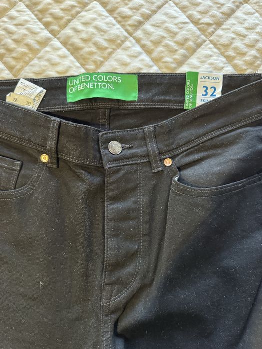Blugi negri Benetton