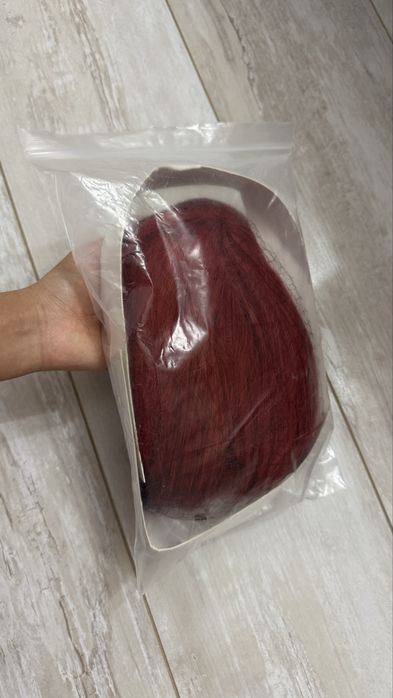 Парик красный косплей