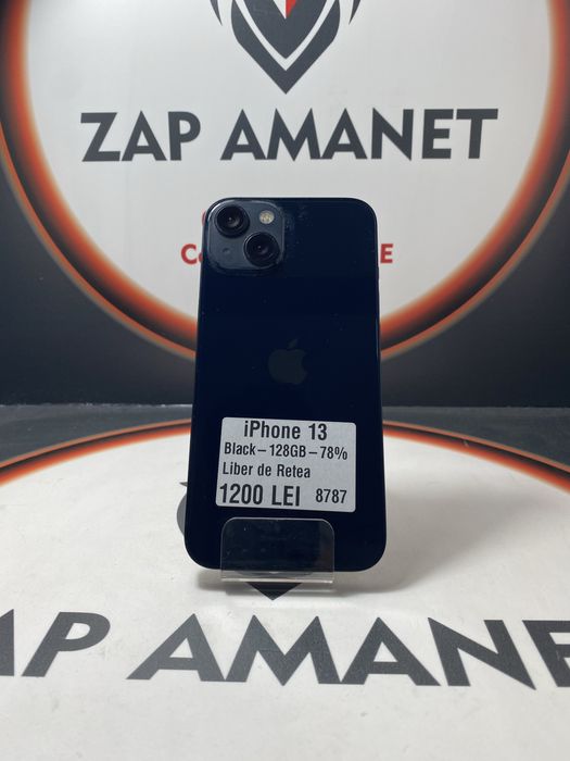 ZAP AMANET Vitan - iPhone 13 - 128GB - Black - 78% baterie