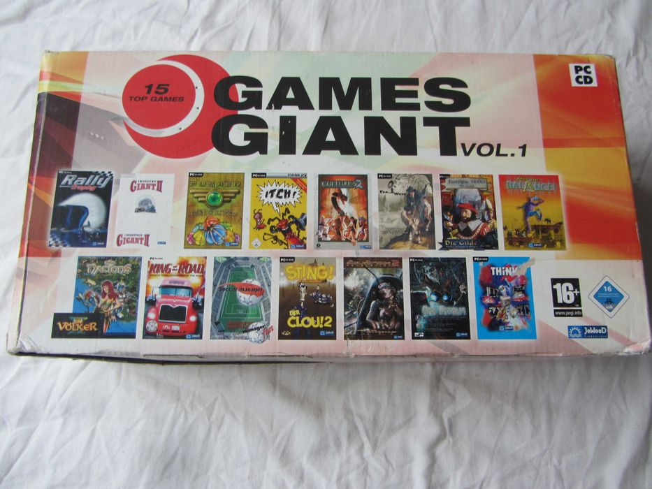 Кутия с 15 ретро компютърни  игри