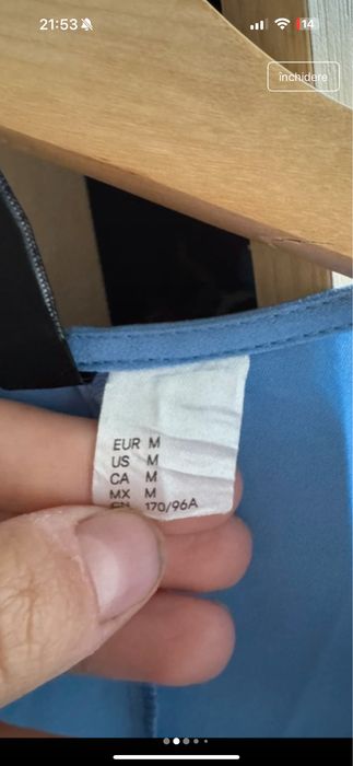 Rochie midi hm M satin