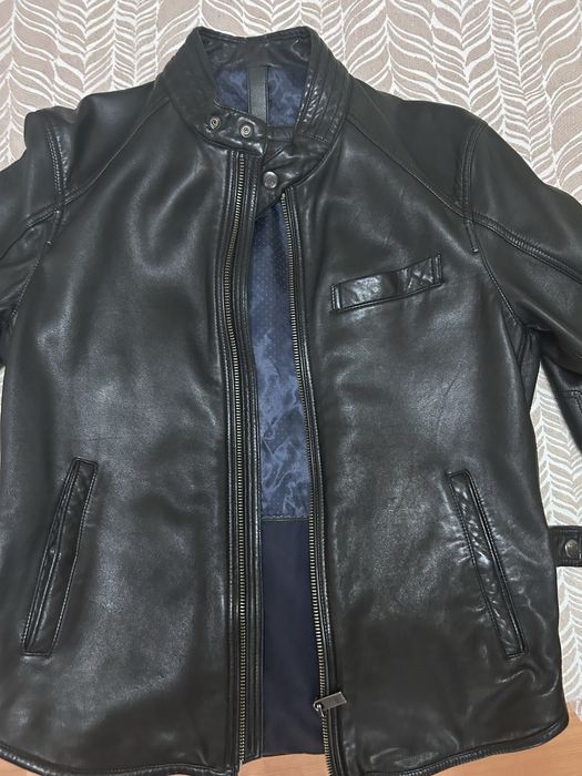 Geaca piele barbat Massimo Dutti