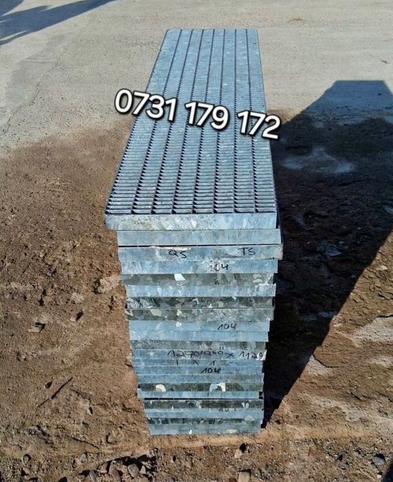 Trepte zincate galvanizat pentru scări de exterior