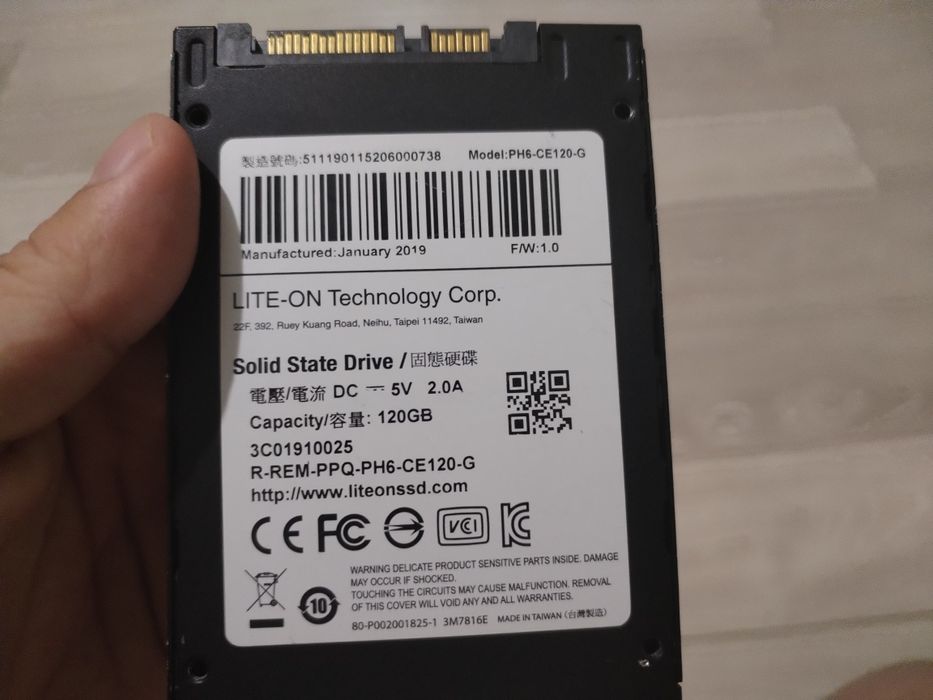 SSD накопитель 120 гб