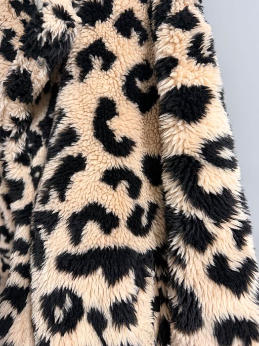 Дамско леопардово палто