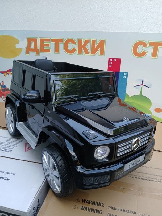 Промоция!!Акумулаторен джип Mercedes G63 с меки гуми и кожена седалка