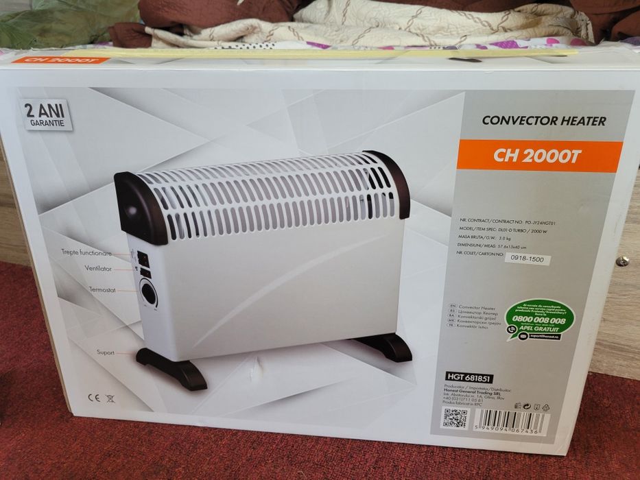 Calorifer/Convector caldura elecric cu ventilator