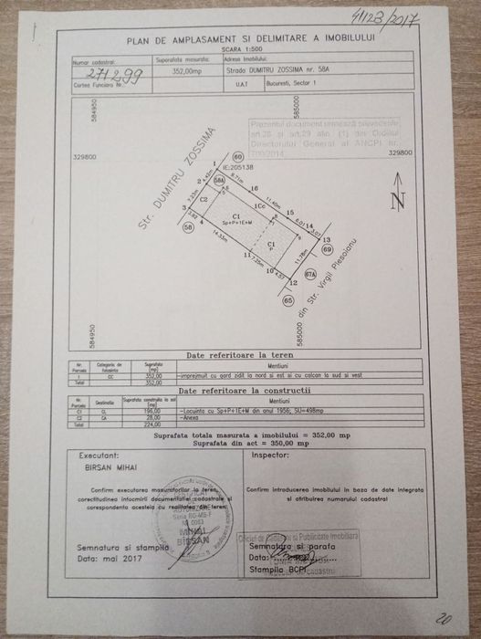 VILĂ  de vînzare 356 MP UTILI | 11 camere | TEREN 350 MP | 498 MP construiți  DOMENII – ARCUL DE TRIUMF