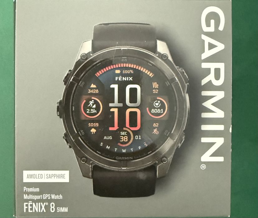 Garmin Fenix 8 Amoled  Sapphire Titanium51mm