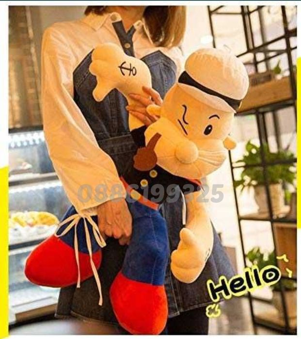 Плюшена играчка Попай Моряка Popeye, 70см