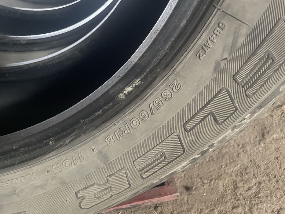 Продам летние шины 265 60 r18 4 шт