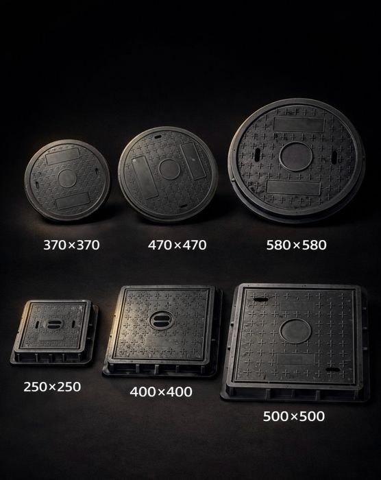 Крышки канализационных люков Прочный пластик