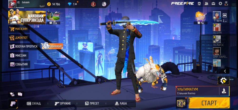 Жирный акк есть олдские скины