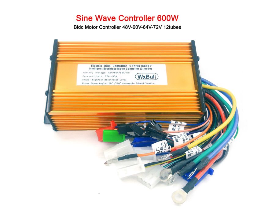 Контроллер 350W для бесщеточных BLDC моторов на 36, 48, 60, 64 и 72V