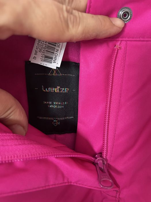 Pantaloni ski femei roz S/M
